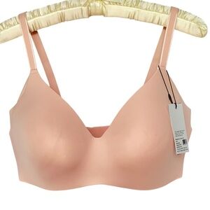 Knix WingWoman Bra Pink  Size 7+ Seamless Comfort NWT New 38E 36F 38F